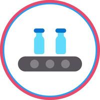 Assembly Flat Circle Flat Circle Icon vector
