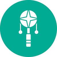 Spin Drum Multi Color Circle Icon vector
