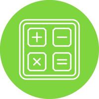 Calculator Multi Color Circle Icon vector