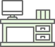 Work Space Fillay Icon Design vector