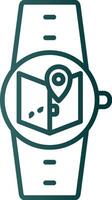 Maps Line Gradient Icon vector