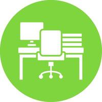 Workspace Multi Color Circle Icon vector