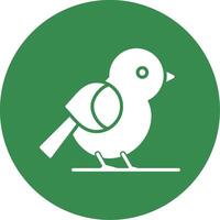 Bird Multi Color Circle Icon vector