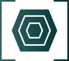 Bracket Glyph Gradient Icon vector