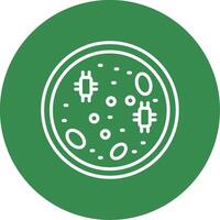 Petri Dish Multi Color Circle Icon vector