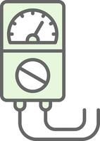 Voltage Indicator Fillay Icon Design vector