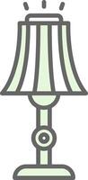 Floor Lamp Fillay Icon Design vector