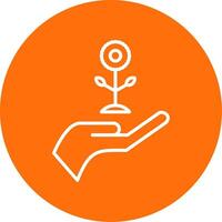 Eco Care Multi Color Circle Icon vector