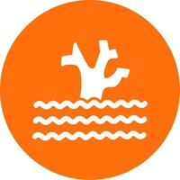 Flood Multi Color Circle Icon vector