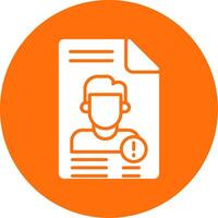 Personal Informsation Multi Color Circle Icon vector