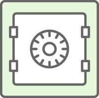 Safe Fillay Icon Design vector