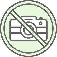 No Camera Fillay Icon Design vector