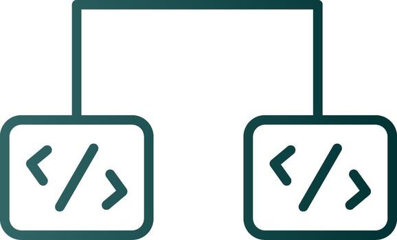 Software Development Line Gradient Icon vector