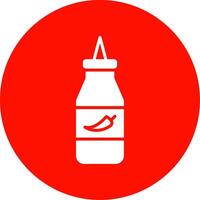 Ketchup Multi Color Circle Icon vector
