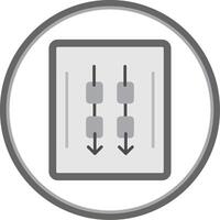 Sling Here Flat Circle Icon vector