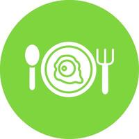 Breakfast Multi Color Circle Icon vector