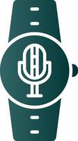 Microphone Glyph Gradient Icon vector