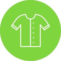 camisa multi color circulo icono vector