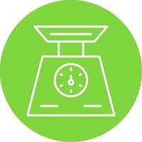 Weigh Scale Multi Color Circle Icon vector