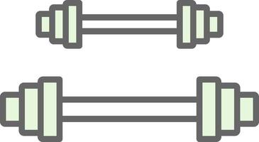 Weightlifting Fillay Icon Design vector