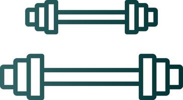 Weightlifting Line Gradient Icon vector