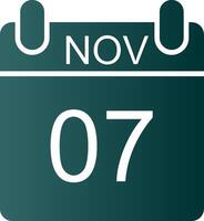 November Glyph Gradient Icon vector