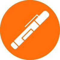 Pen Multi Color Circle Icon vector