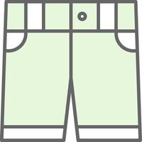 pantalones cortos relleno icono diseño vector