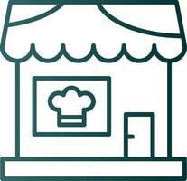 Restaurant Line Gradient Icon vector