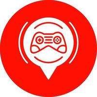 Gamer Multi Color Circle Icon vector