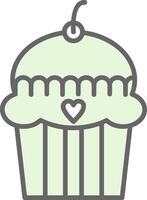 cake Fillay Icon Design vector