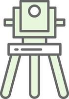 Theodolite Fillay Icon Design vector