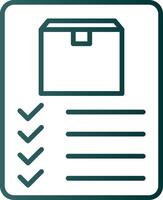 Inventory Line Gradient Icon vector