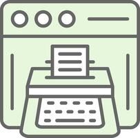 Copywriting Fillay Icon Design vector