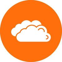 Clouds Multi Color Circle Icon vector