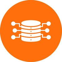 Server Storage Multi Color Circle Icon vector