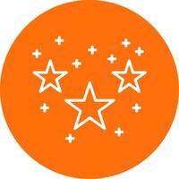 Stars Multi Color Circle Icon vector