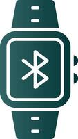 Bluetooth Glyph Gradient Icon vector