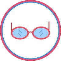 Sunglasses Flat Circle Icon vector