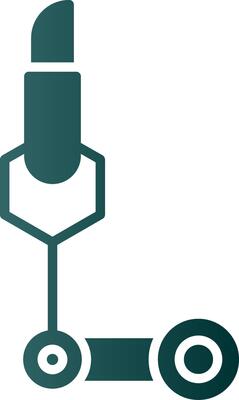 Science Glyph Gradient Icon