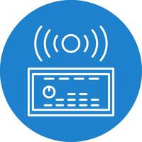 Sound System Multi Color Circle Icon vector