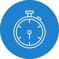 Stopwatch Multi Color Circle Icon vector