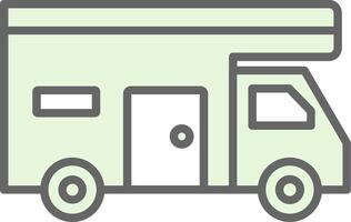 Camper Fillay Icon Design vector