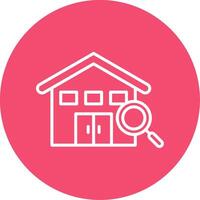 House Multi Color Circle Icon vector