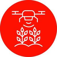 Agricultural Drones Multi Color Circle Icon vector