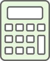 calculadora relleno icono diseño vector