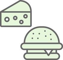 comida relleno icono diseño vector