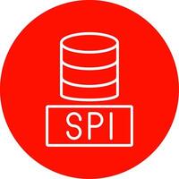 Sql Databases Multi Color Circle Icon vector