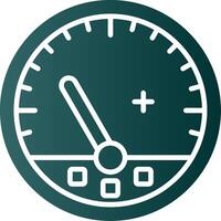 Gauge Glyph Gradient Icon vector