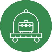 Cart Multi Color Circle Icon vector